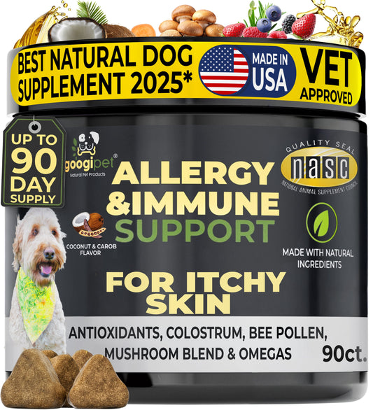 Omega-3 & Colostrum Chews for Dogs– Coconut & Carob Flavor