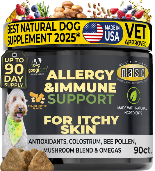 Omega-3 & Colostrum Chews for Dogs– Peanut Butter Flavor