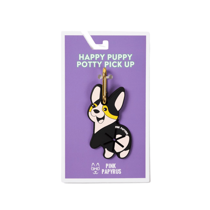 Happy Puppy Poop Bag Holder — Clips to Leash