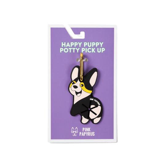 Happy Puppy Poop Bag Holder — Clips to Leash