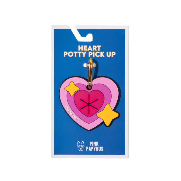 Heart Poop Bag Holder — Clips to Leash