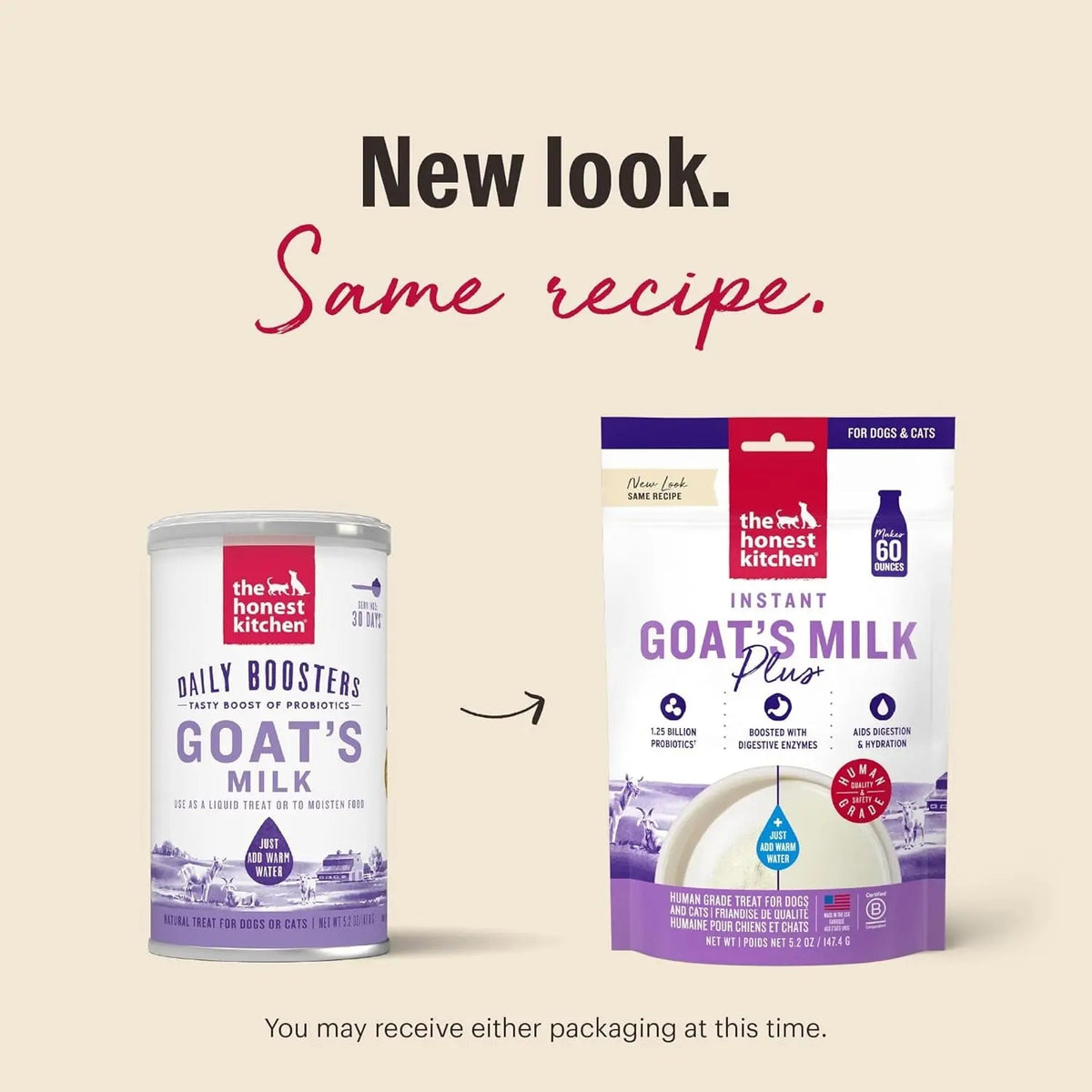 The Honest Kitchen Goat Milk Powder with Probiotics, 5.2 oz
