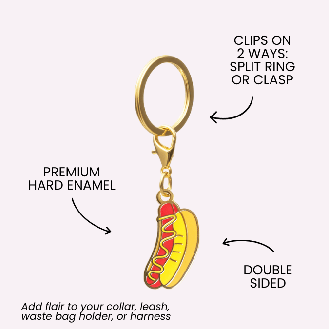 Hotdog & Popcorn Dog Collar Charm Set — additional photo 6
