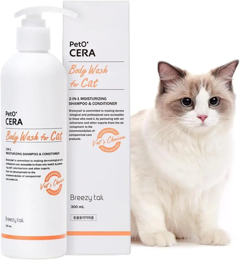 Hypoallergenic Cat Shampoo and Conditioner Set, 10 oz