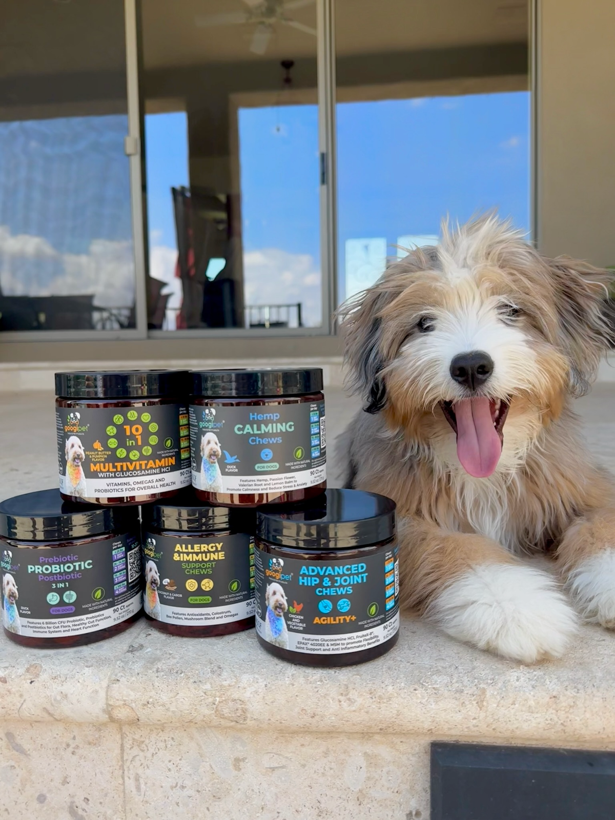 Omega-3 & Colostrum Chews for Dogs– Coconut & Carob Flavor