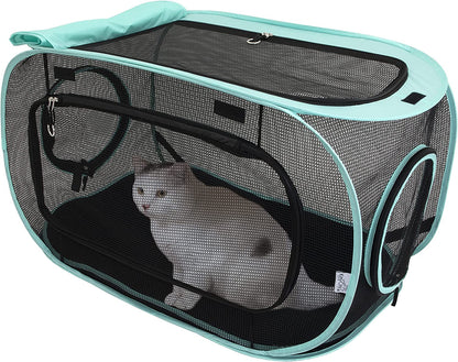 Kitty City Mesh Cat Playpen with Washable Pad, Rectangular Tent