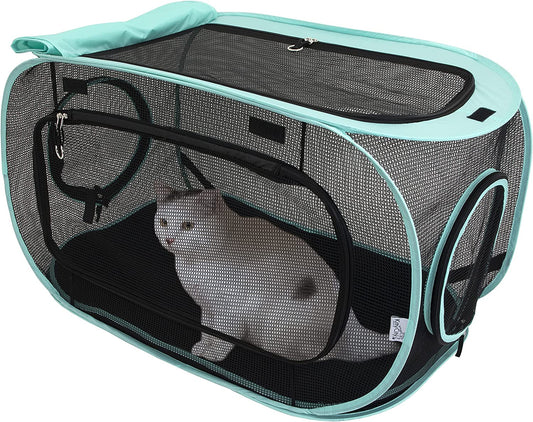 Kitty City Mesh Cat Playpen with Washable Pad, Rectangular Tent