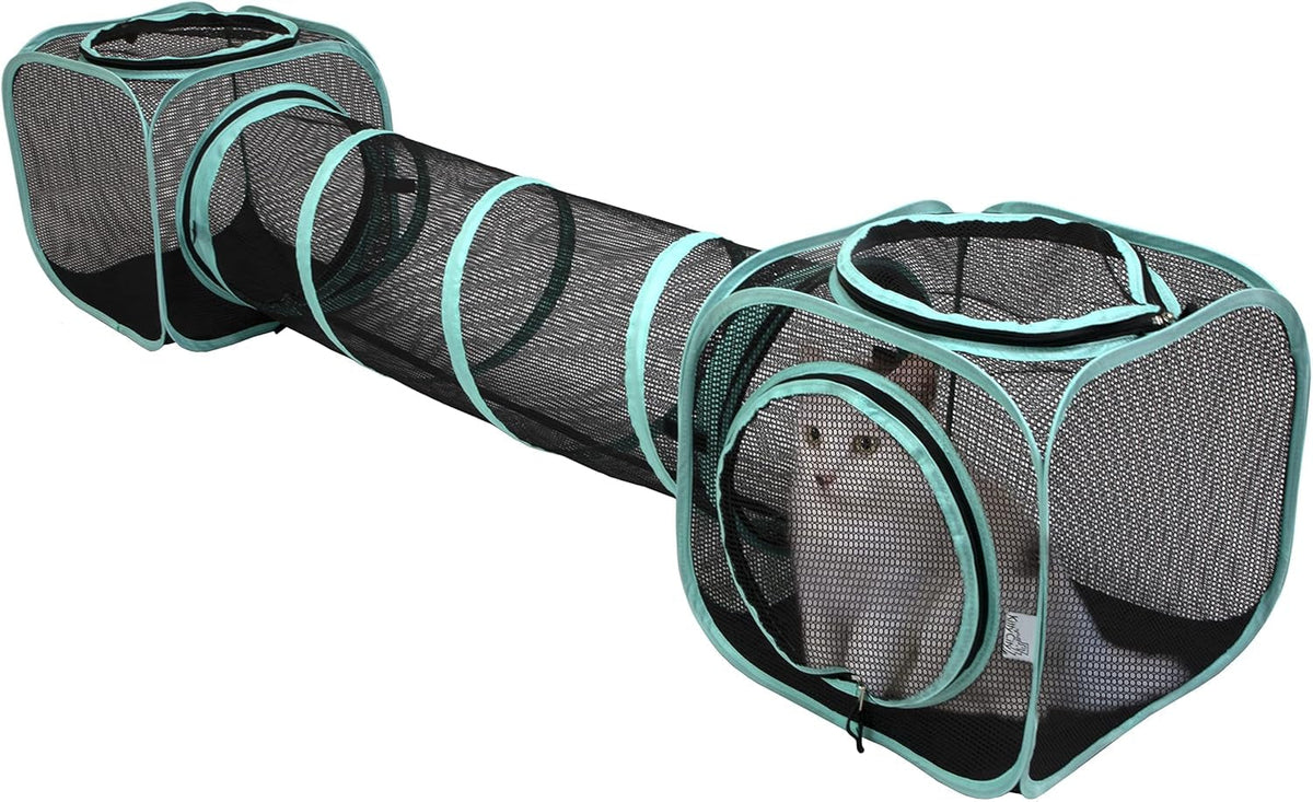 Kitty City Mesh Cat Playpen with Washable Pad, Rectangular Tent