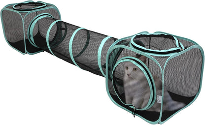Kitty City Mesh Cat Playpen with Washable Pad, Rectangular Tent