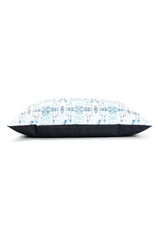 Koa – Washable Blue Pattern Dog Bed with Memory Foam