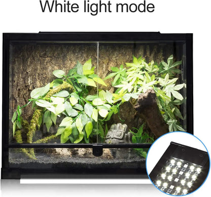 LED Terrarium Light 15W – 3-Mode Day/Night Aquarium Lamp for Reptiles & Fish