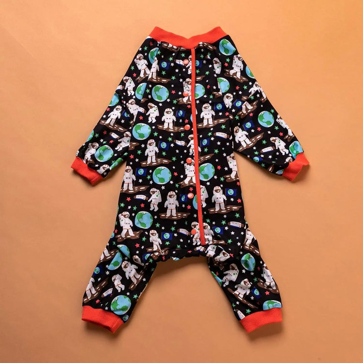 Large Dog Onesie Pajamas, Astronaut Print Recovery Shirt