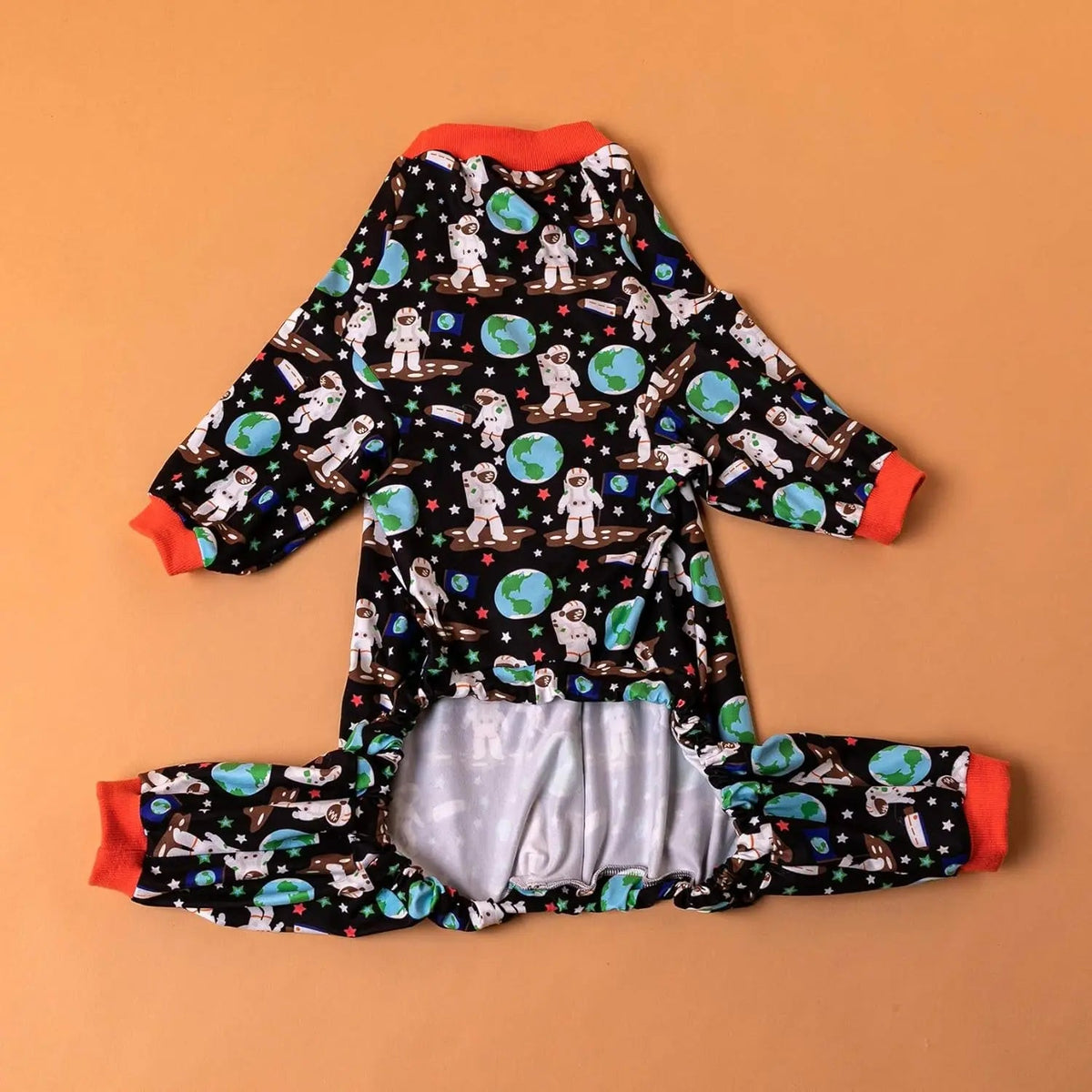 Large Dog Onesie Pajamas, Astronaut Print Recovery Shirt