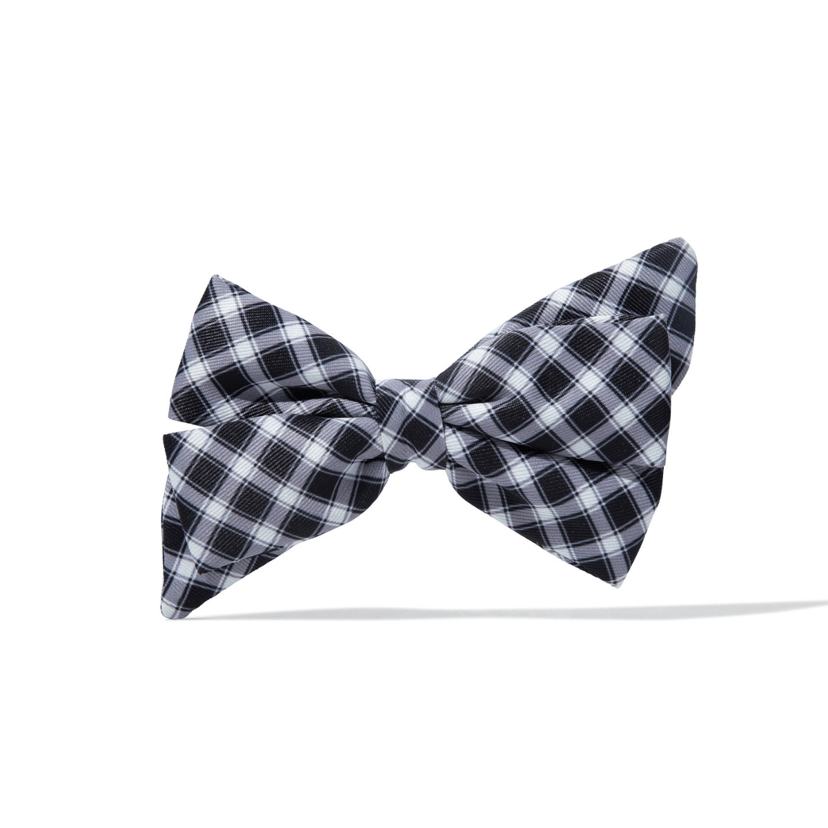 Leighton – Gingham Dog Babe Bow, Slides on Any Collar