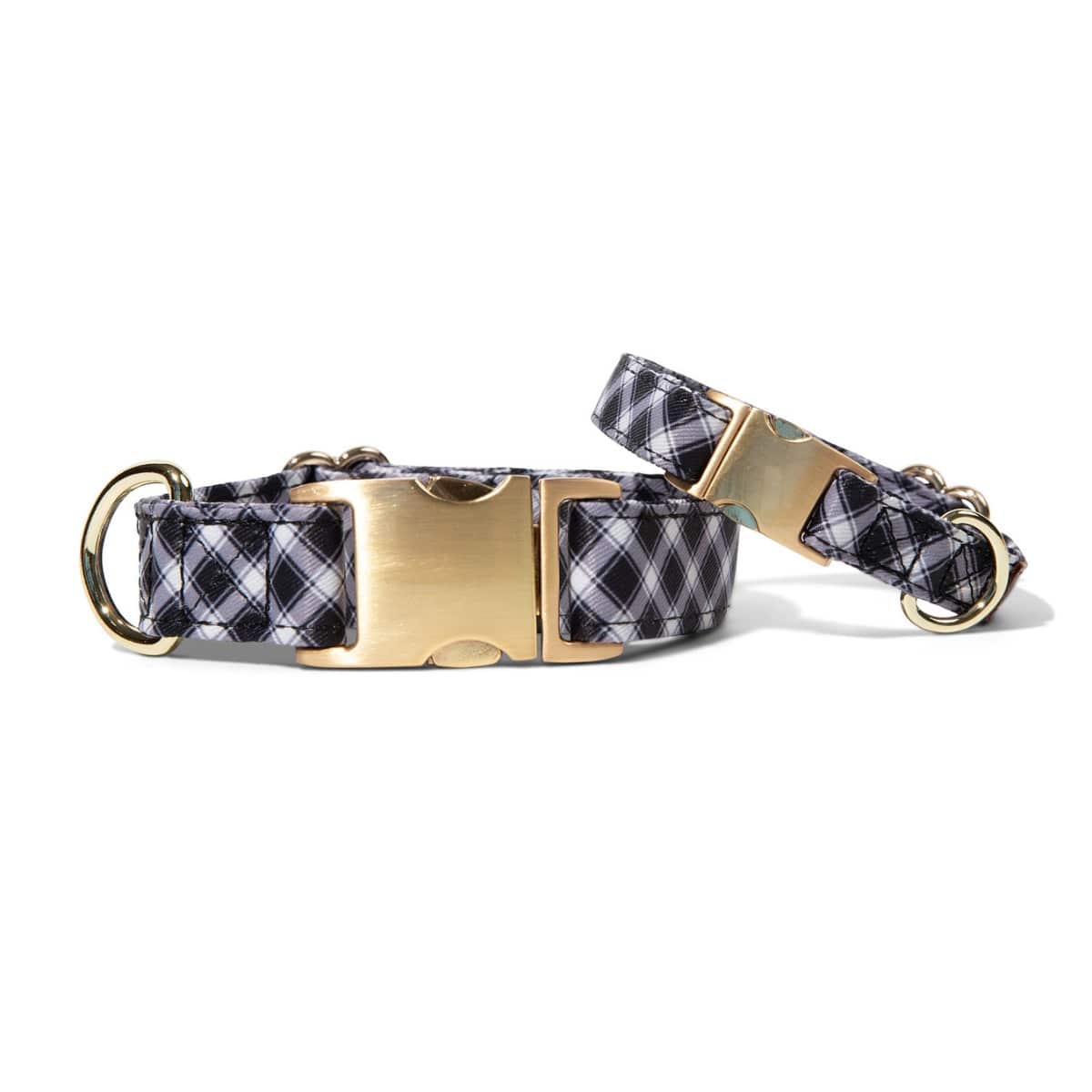 Leighton – Gingham Dog Collar, Adjustable XS–L