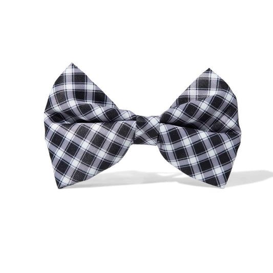 Leighton – Gingham Dog Bow Tie for Any Collar, S & L