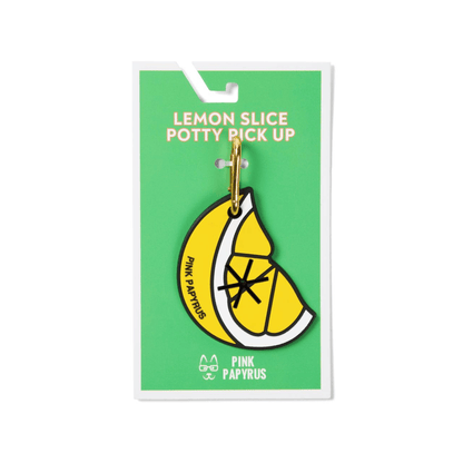Lemon Slice Poop Bag Holder — Clips to Leash