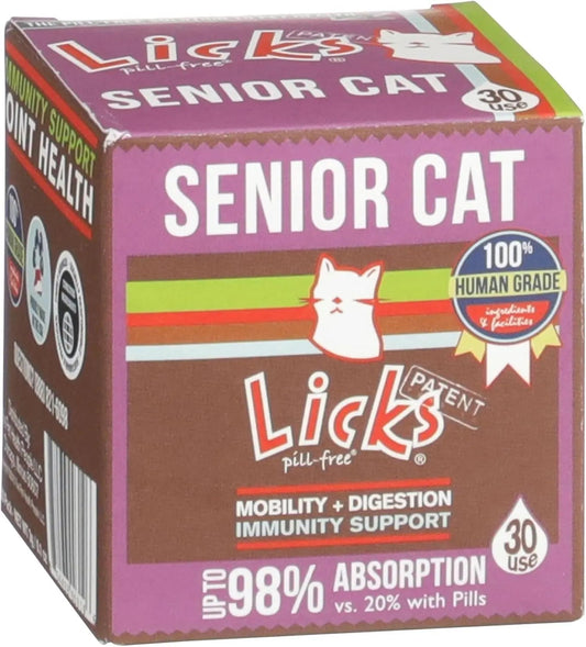 Senior Cat Gel with Omega-3, Taurine & Lysine, 30 Pack
