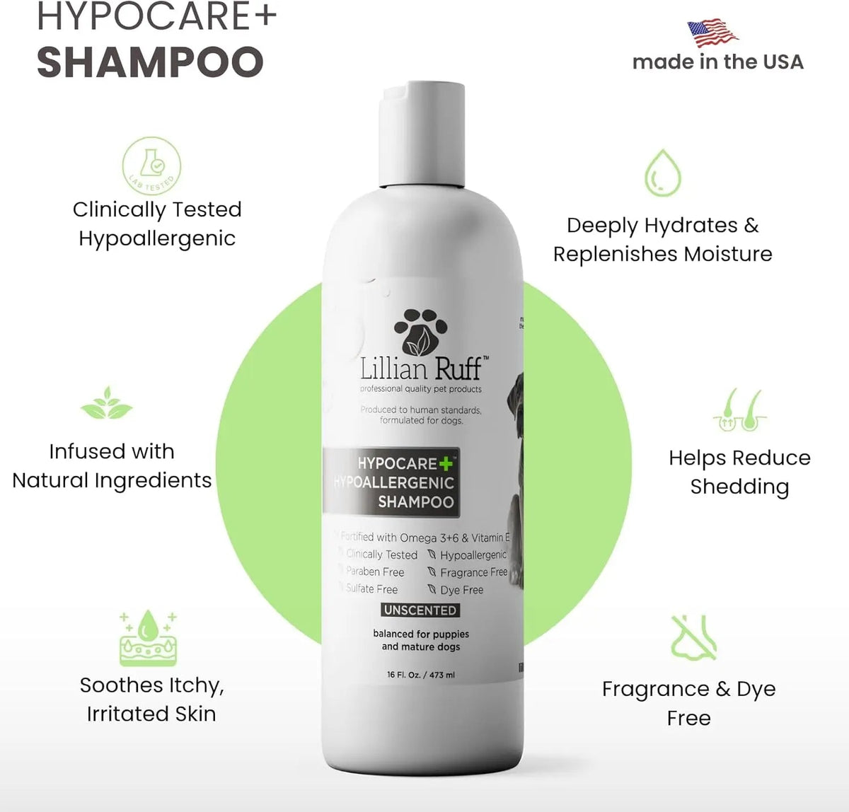 Hypoallergenic Oatmeal Dog Shampoo and Conditioner Set