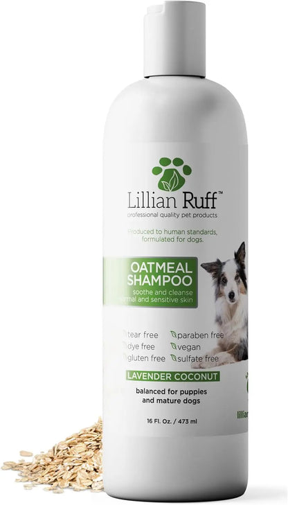 Hypoallergenic Oatmeal Dog Shampoo and Conditioner Set