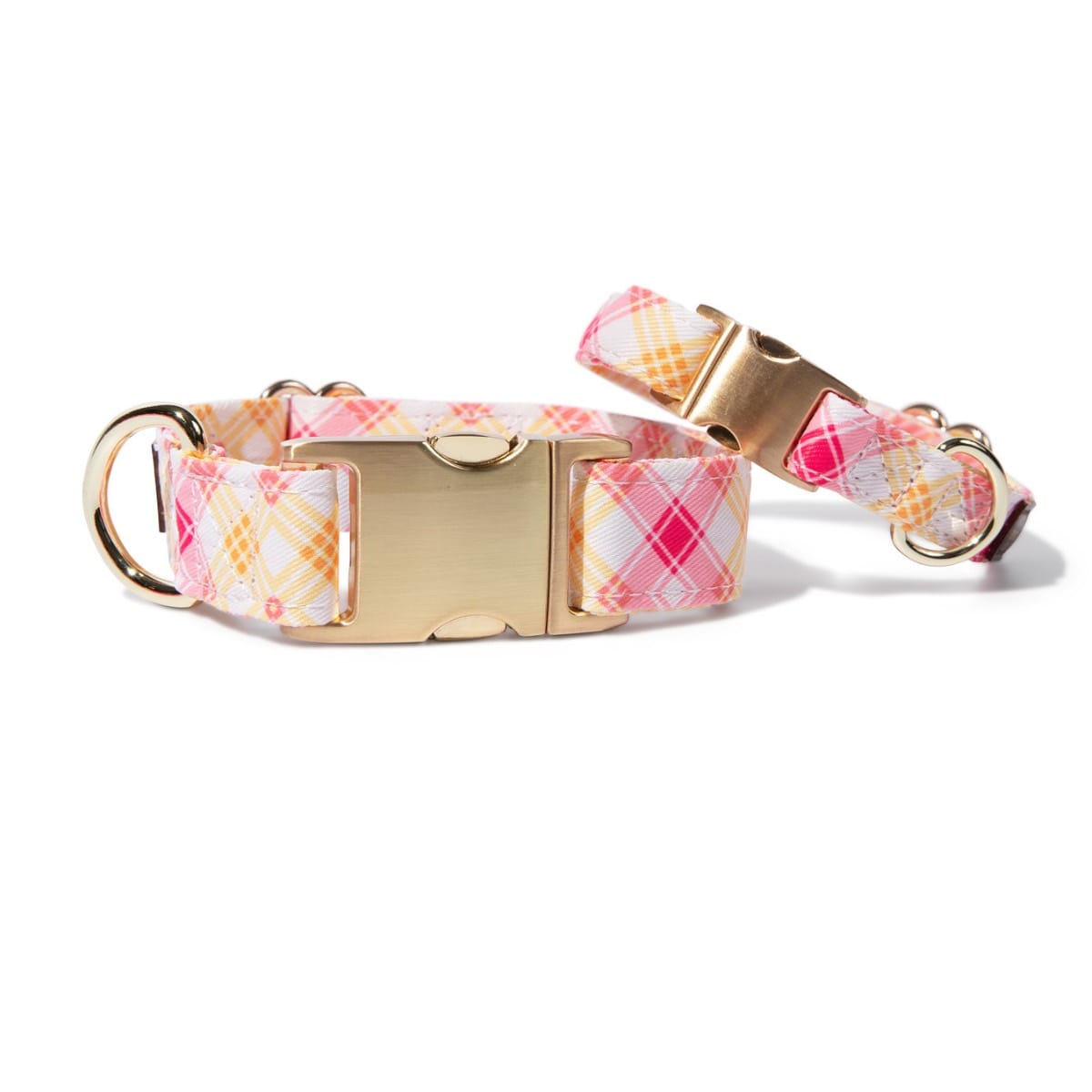 Lottie – Plaid Dog Collar, Adjustable XS–L