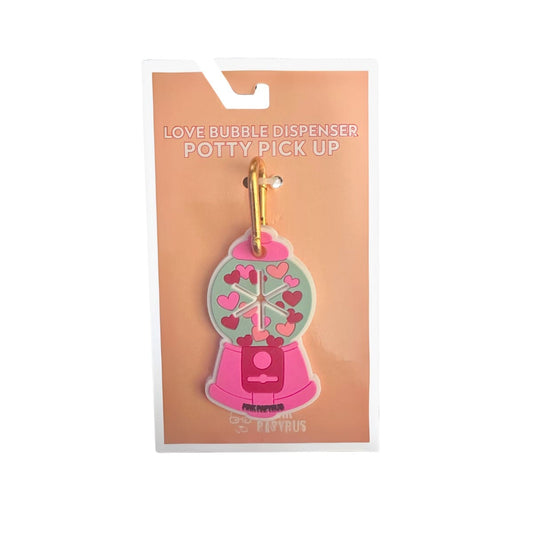 Love Bubble Dispenser Poop Bag Holder — Clips to Leash