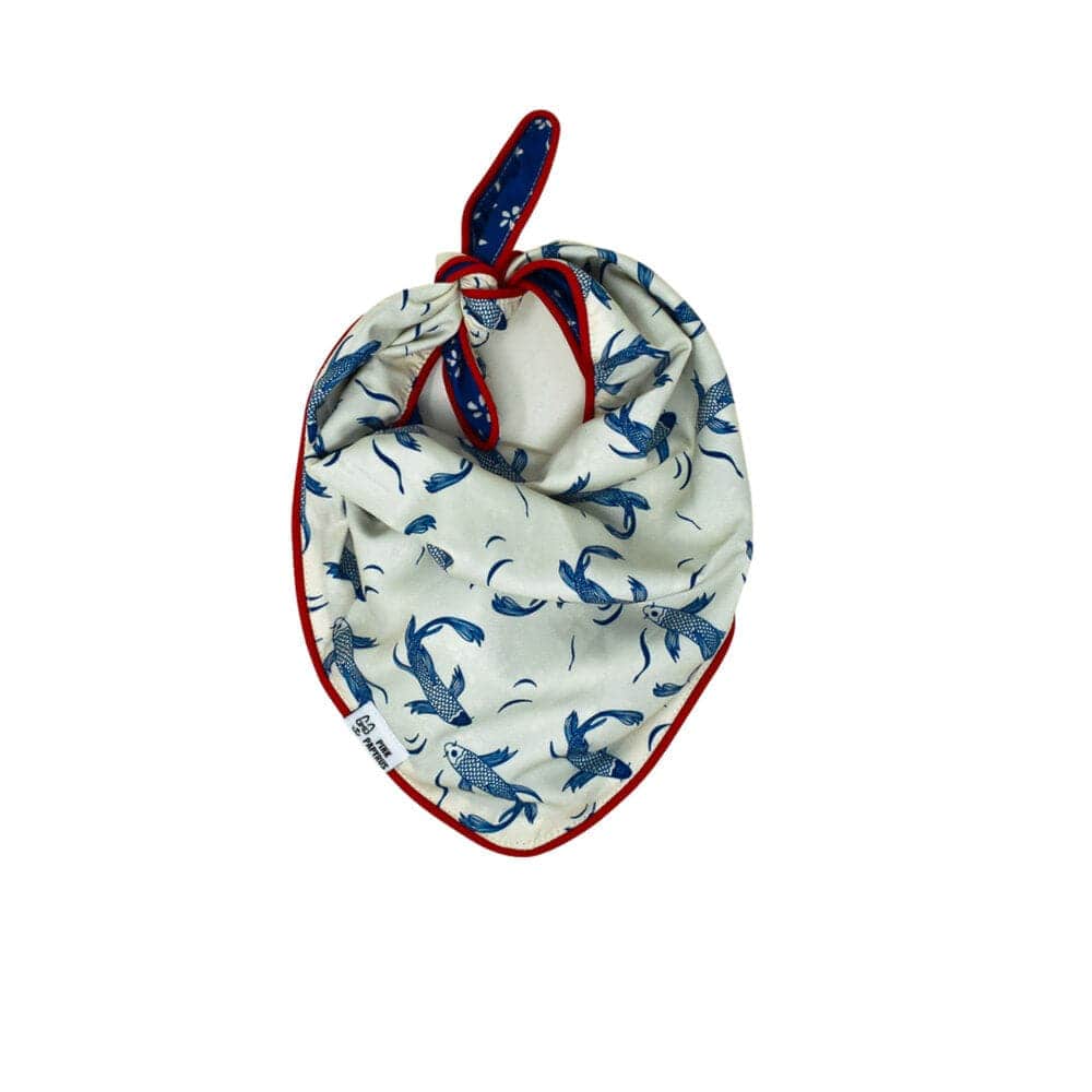 Marlowe – Navy Dog Bandana, Reversible & No-Fold