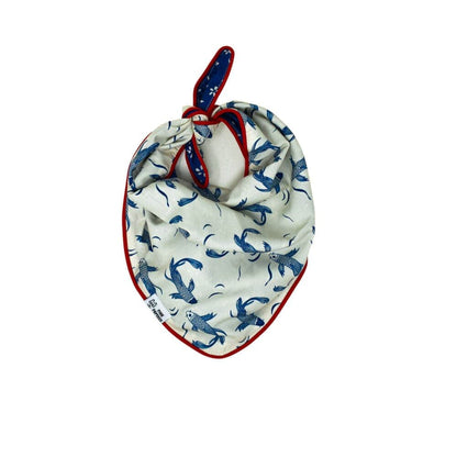 Marlowe – Navy Dog Bandana, Reversible & No-Fold