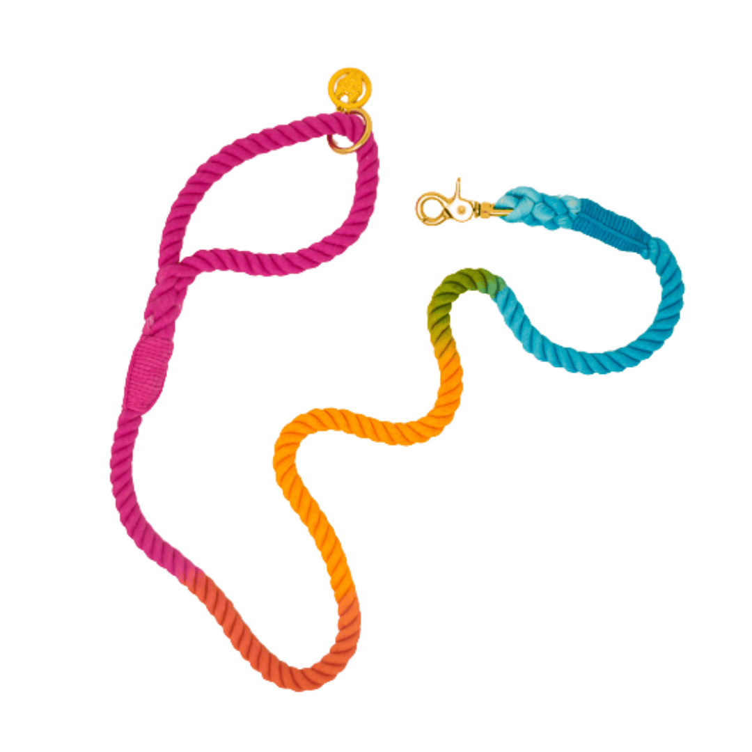 Marley – Organic Cotton Rope Dog Leash, Ombre