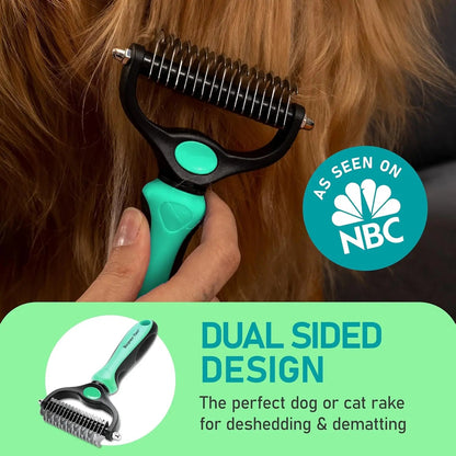 Maxpower Dual-Sided Grooming Rake for Dogs and Cats