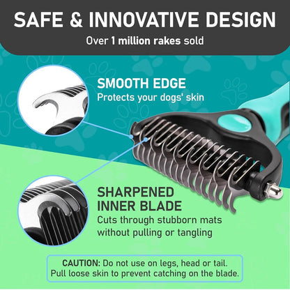 Maxpower Dual-Sided Grooming Rake for Dogs and Cats