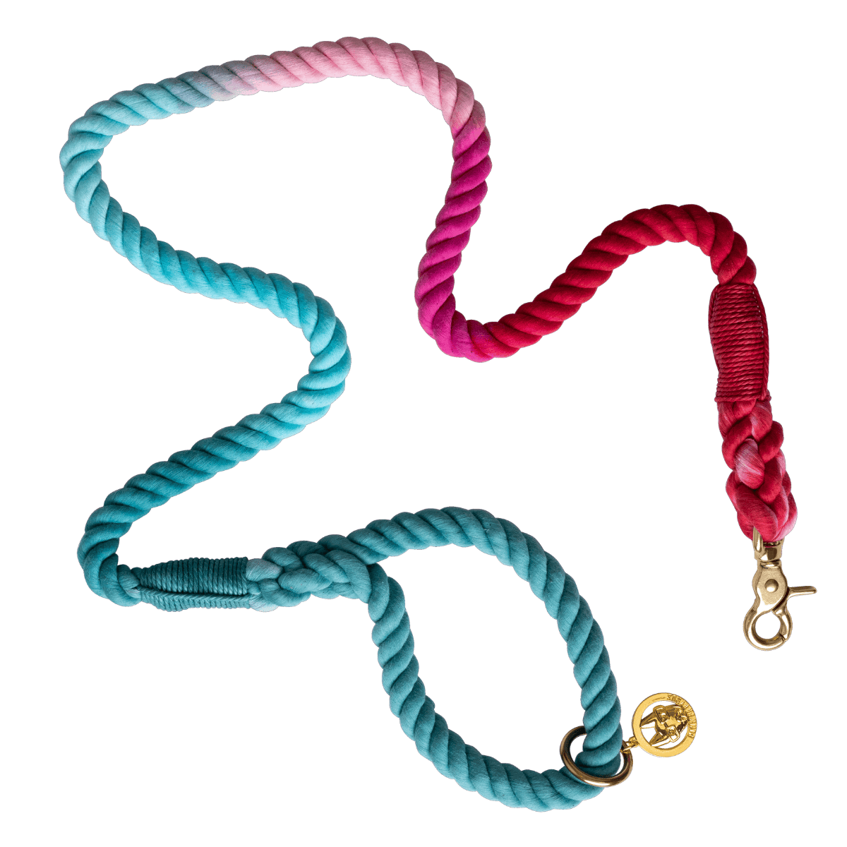 Micah – Organic Cotton Rope Dog Leash, Ombre