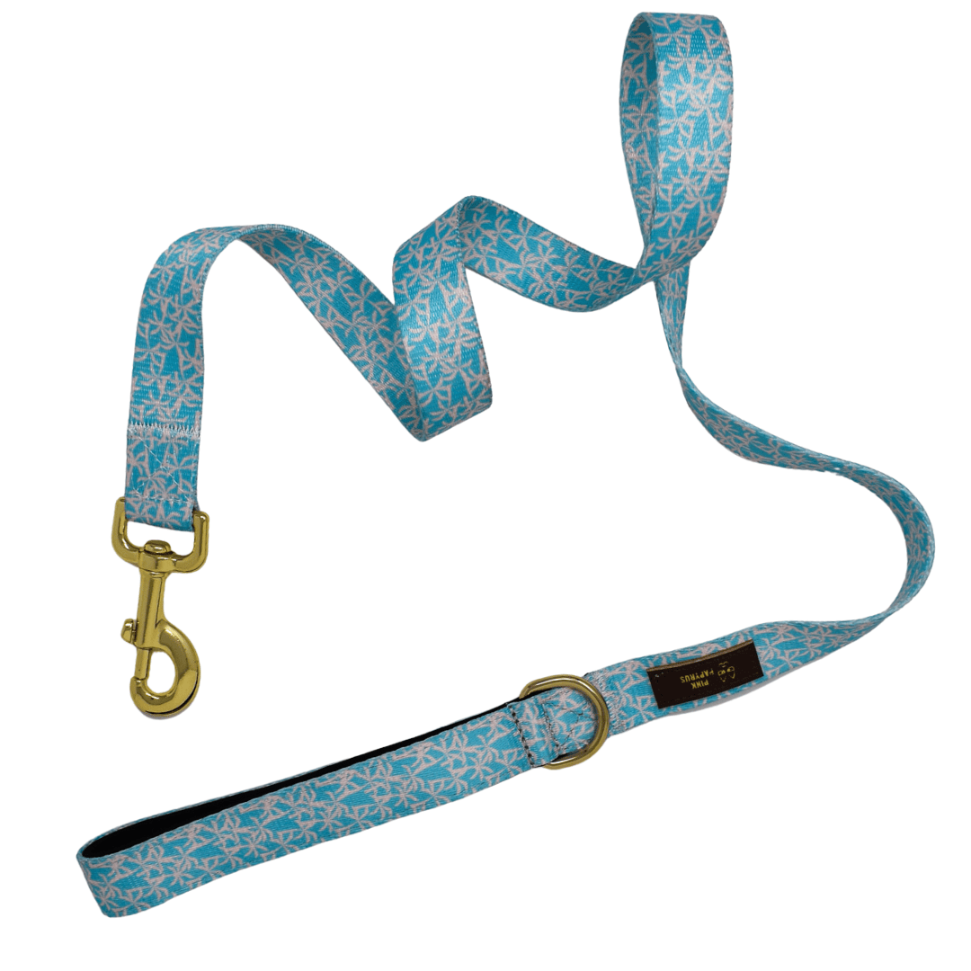 Mona – Palm Print Dog Leash 4ft & 6ft, Padded Handle
