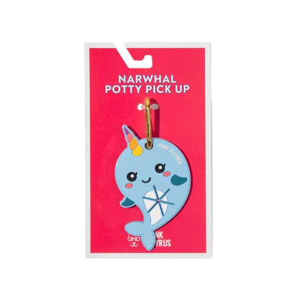 Narwhal Poop Bag Holder — Clips to Leash