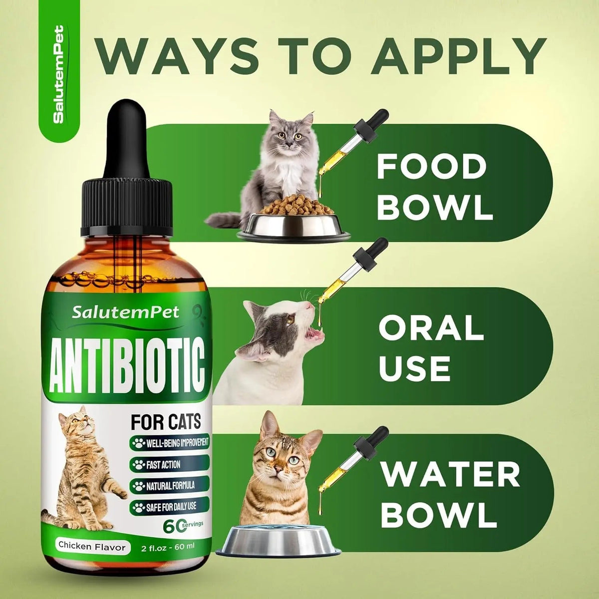 Botanical Liquid Supplement for Cats– Chicken Flavor, 2 oz