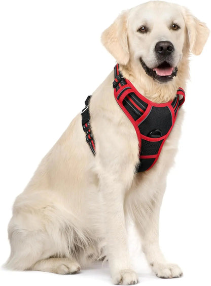No-Pull Oxford Dog Harness with Dual Leash Clips