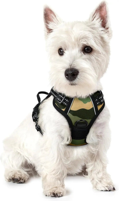 No-Pull Oxford Dog Harness with Dual Leash Clips