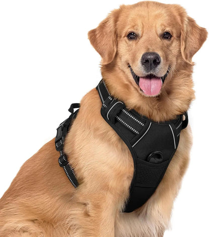 No-Pull Oxford Dog Harness with Dual Leash Clips