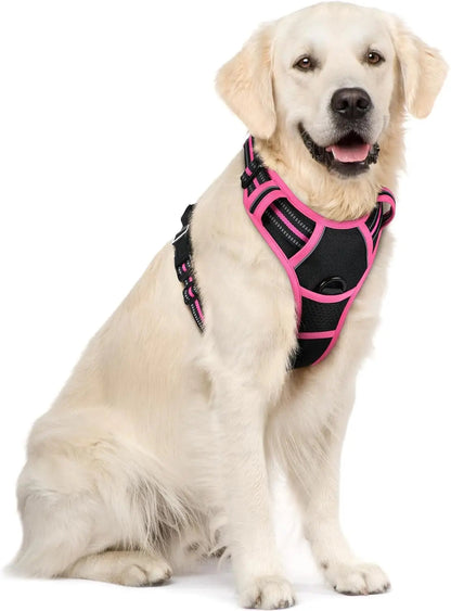 No-Pull Oxford Dog Harness with Dual Leash Clips