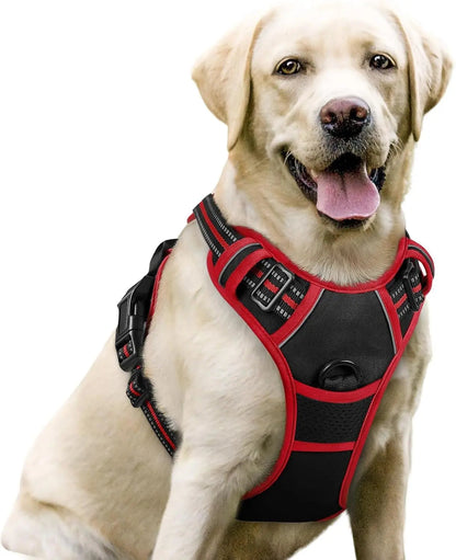 No-Pull Oxford Dog Harness with Dual Leash Clips
