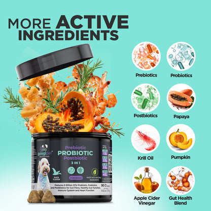 3-in-1 Probiotic Chews for Dogs