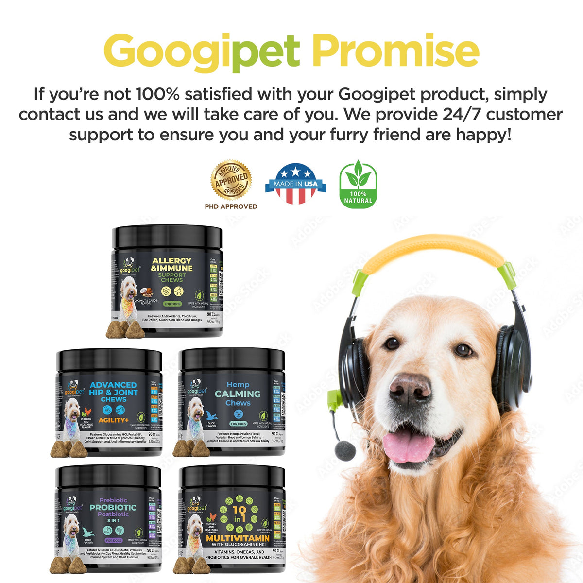 Omega-3 & Colostrum Chews for Dogs– Coconut & Carob Flavor