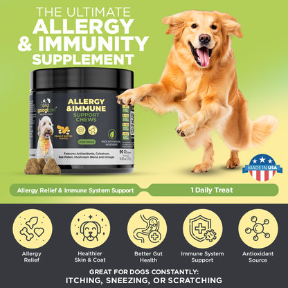 Omega-3 & Colostrum Chews for Dogs– Peanut Butter Flavor