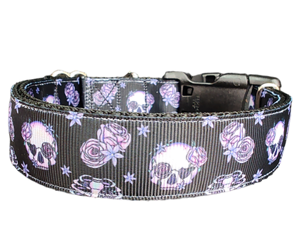 Halloween Skeleton Nylon Dog Collar