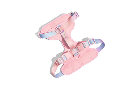 Diem – No-Pull Pink Dog Harness, 3 Leash Rings