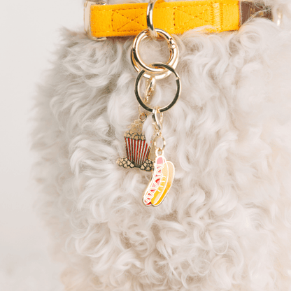 Hotdog & Popcorn Dog Collar Charm Set — additional photo 2