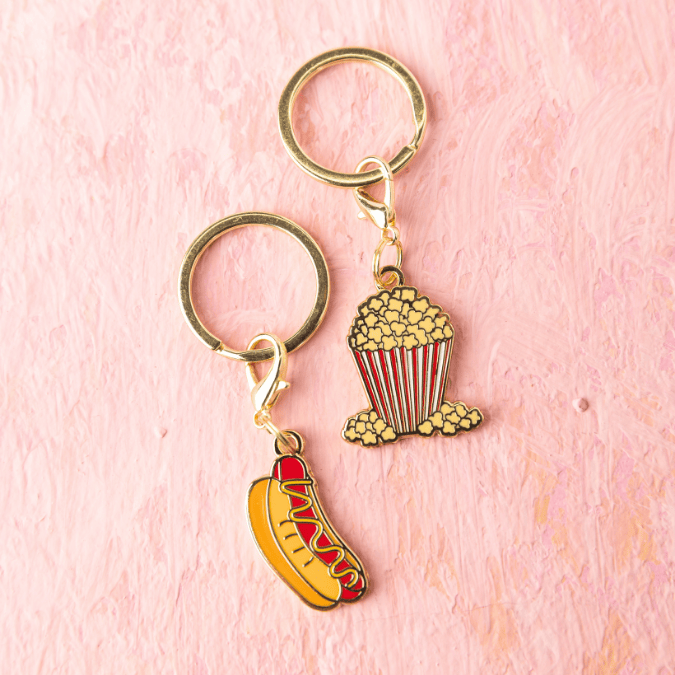 Hotdog & Popcorn Dog Collar Charm Set — additional photo 4