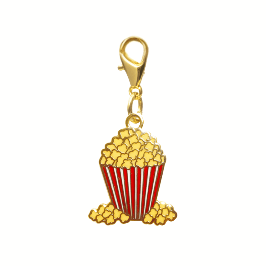 Popcorn Dog Collar Charm — Clips On Anywhere