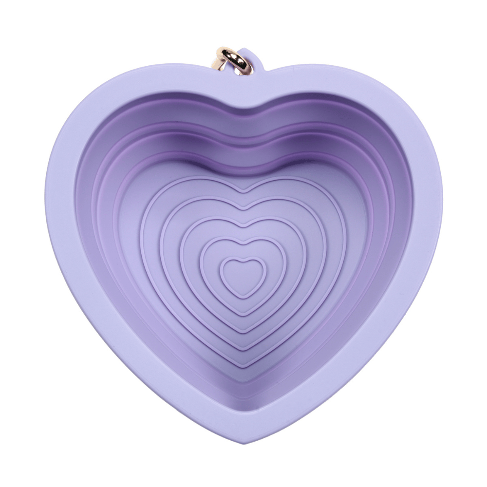 Lavender Heart Collapsible Dog Bowl — additional photo 9