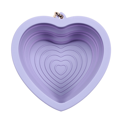 Lavender Heart Collapsible Dog Bowl — additional photo 9